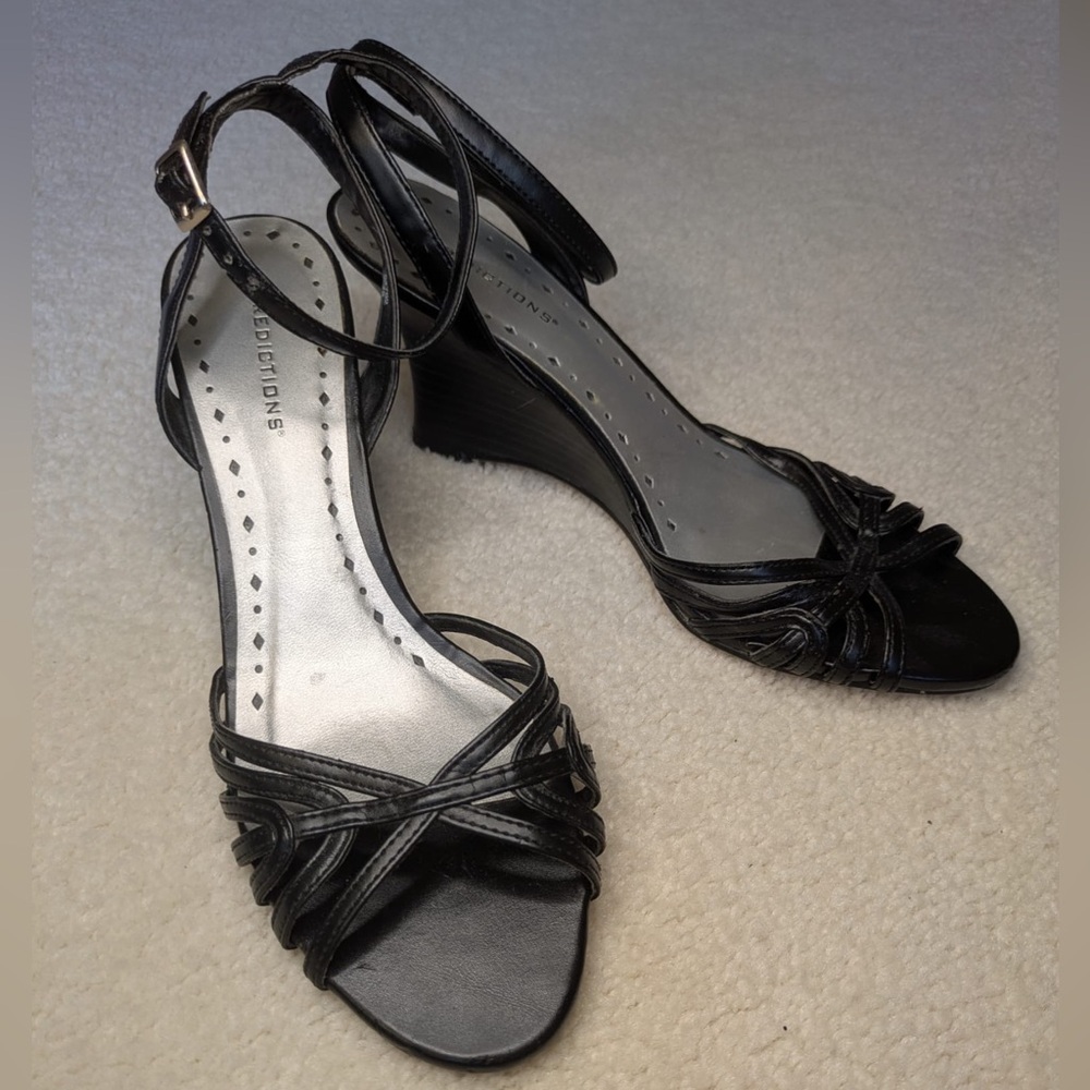 Predictions Black Women's Wedge Sandals